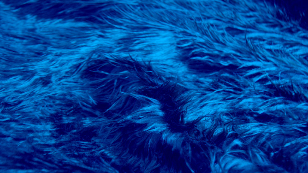 mongolischer Zottel Fellstoff Pelzimitat Stoff Stoffe- pro 50cm