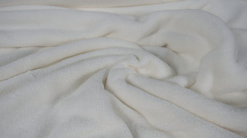 wollwei&szlig; Soft Wellness-Fleecestoff Stoff Meterware Stoffe