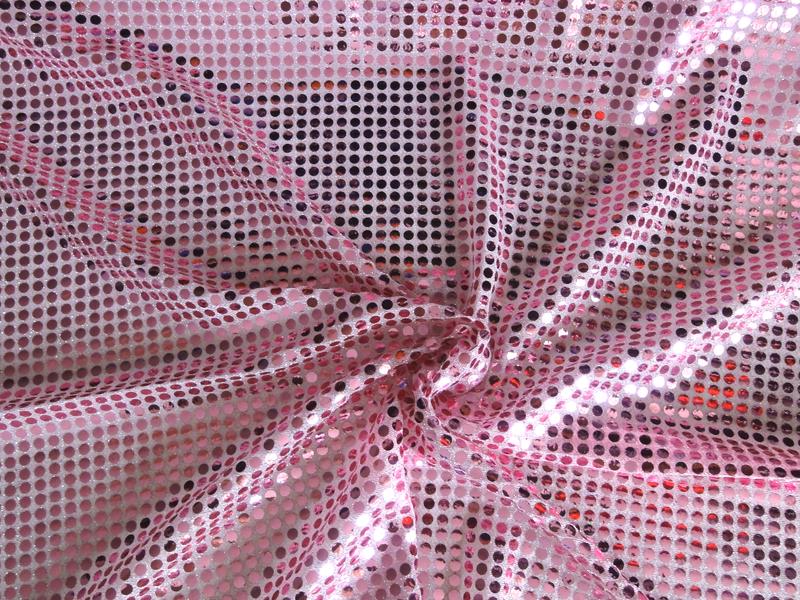Meterware Glitzer Jersey Rosa Meterware Pailletten Stoff Rosa