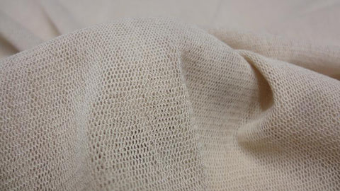 sandbeige Stretch Filet Netz Stoff Netzstoff Meterware Stoffe