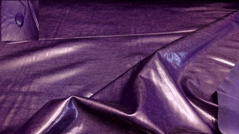 violett Wasserabweisend Jersey Glanz Stoff Meterware Stoffe